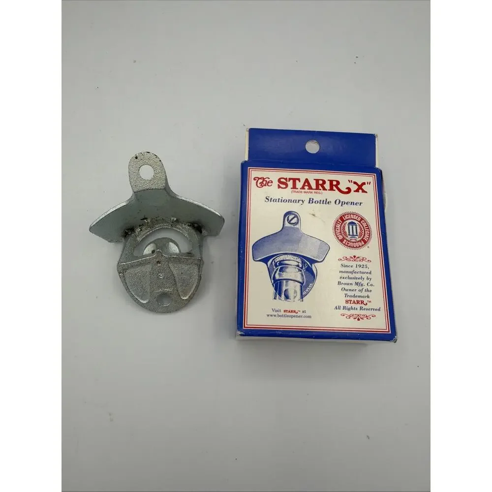 New AU AUBURN UNIVERSITY Wall Mount Starr X Stationary Bottle Opener GREAT GIFT!